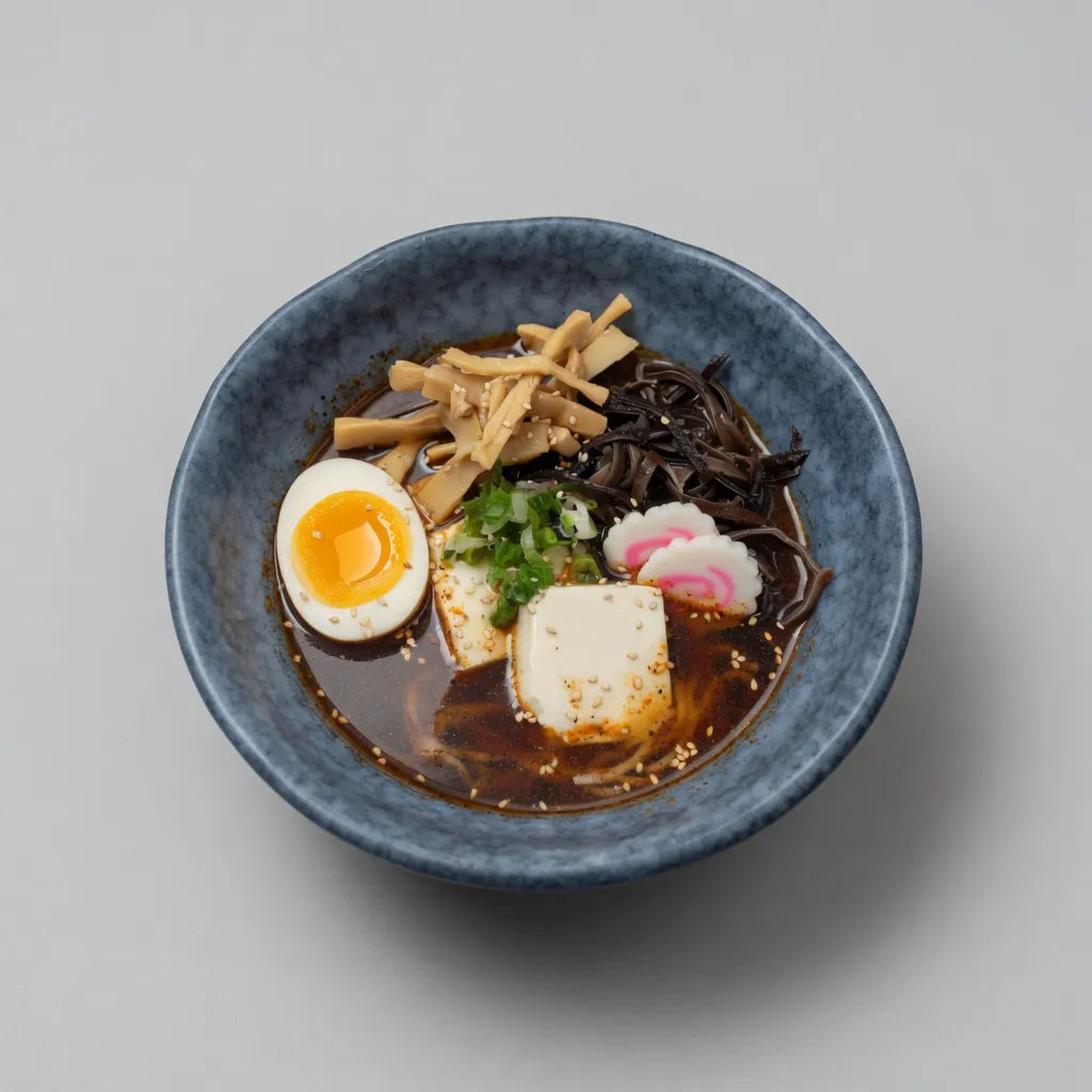 Vegetable shoyu Ramen at Bansho Ramen, Japanese Restaurant in Berkeley